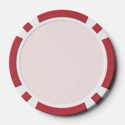 Pink Red Lips Kiss Poker Chips (Achterkant)