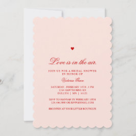 Pink & Red Love is in the Air Bridal Shower Kaart