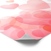 Pink Red Love is in the Air Bridal Shower Welcome Poster (Hoek)