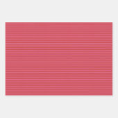Pink red merry bright stripe Christmas Inpakpapier Vel (Voorkant)