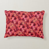 PINK RED ROSE FIELD ACCENT KUSSEN (Achterkant)