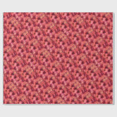 PINK RED ROSE FIELD CADEAUPAPIER (Vlak)