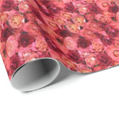 PINK RED ROSE FIELD CADEAUPAPIER (Rol Hoek)
