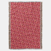 PINK RED ROSE FIELD DEKEN (Voorkant Verticaal)