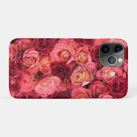 PINK RED ROSE FIELD Floral Case-Mate iPhone Case (Achterkant (horizontaal))