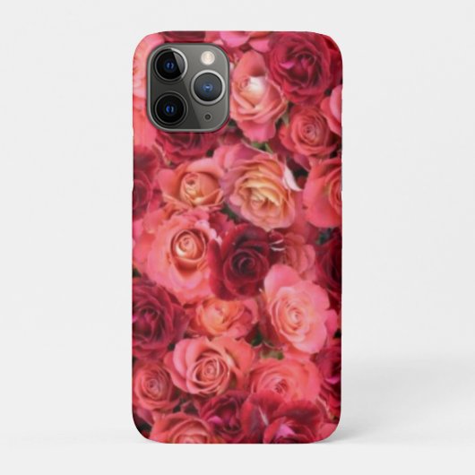 PINK RED ROSE FIELD Floral Case-Mate iPhone Case (Achterkant)