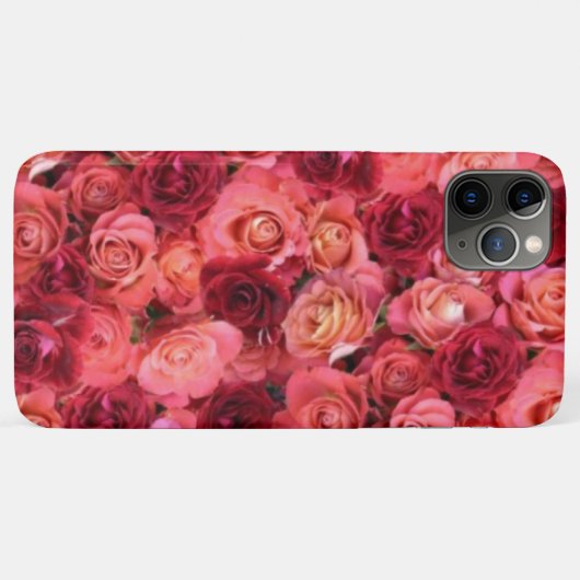 PINK RED ROSE FIELD, Floral Case-Mate iPhone Case (Achterkant (horizontaal))