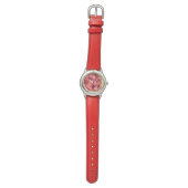 PINK RED ROSE FIELD HORLOGE (Vlak)