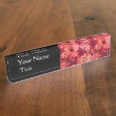 PINK RED ROSE FIELD NAAMBORDJE (Zijkant)