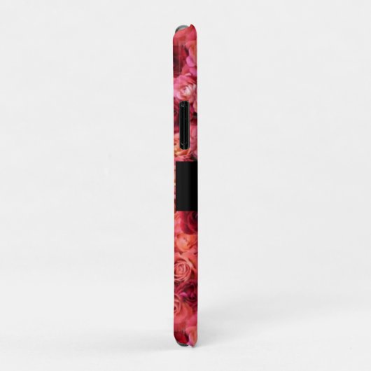 PINK RED ROSE FIELD, RED RUBY GEMSTONE MONOGRAM Case-Mate iPhone CASE (Achterkant/rechts)