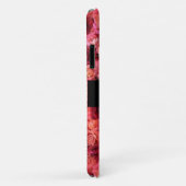 PINK RED ROSE FIELD, RED RUBY GEMSTONE MONOGRAM Case-Mate iPhone CASE (Achterkant/rechts)