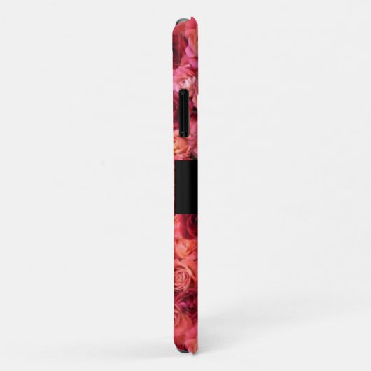 PINK RED ROSE FIELD, RED RUBY GEMSTONE MONOGRAM Case-Mate iPhone CASE (Achterkant/rechts)