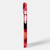 PINK RED ROSE FIELD, RED RUBY GEMSTONE MONOGRAM Case-Mate iPhone CASE (Achterkant / Links)