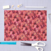 PINK RED ROSE FIELD TISSUEPAPIER (Craft)