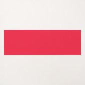 Pink Red Strawberries Floral  Pattern Monogram Yogamat