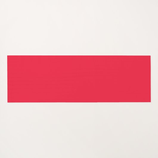 Pink Red Strawberries Floral  Pattern Monogram Yogamat (Achterkant (horizontaal))