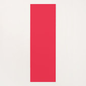 Pink Red Strawberries Floral  Pattern Monogram Yogamat (Achterkant)