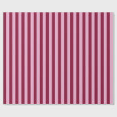 Pink red stripe Christmas Wrapping paper Cadeaupapier (Vlak)