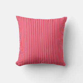Pink Red Stripes, Modern, Elegant  Throw Pil Kussen