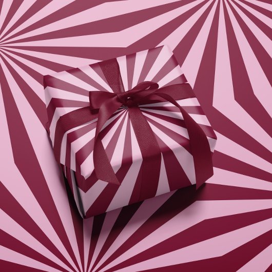 Pink red swirly Wrapping paper Cadeaupapier