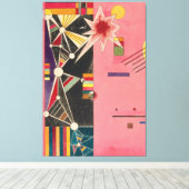 Pink Red Wassily Kandinsky Canvas Afdruk (Insitu (Houten vloer))