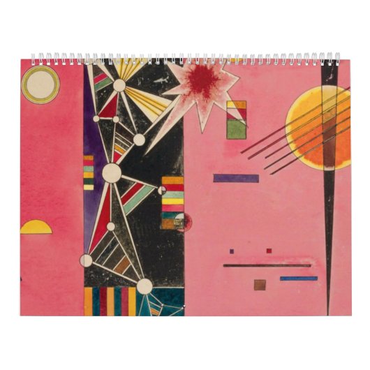 Pink Red Wassily Kandinsky Kalender (Hoes)