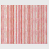 Pink Red White Cane Stripes Christmas Cadeaupapier (Vlak)