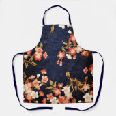 PINK RED WHITE SPRING FLOWERS DEEP BLUE FLORAL AP SCHORT (Voorkant)