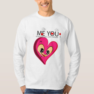 Pink Redheart valentijn`s T-shirt