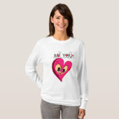 Pink Redheart valentijn`s T-shirt (Voorkant volledig)