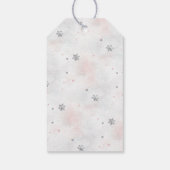 Pink Reindeer Christmas Cadeaulabel (Achterkant)