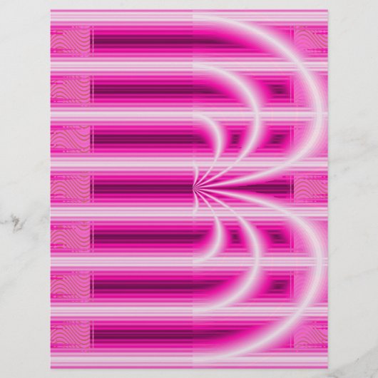 Pink Retro Cathedral Bulk Scrapbook Paper Pages Flyer (Voorkant)