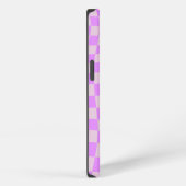Pink retro checker pattern Case-Mate iPhone case Hoesje (Rechterkant)
