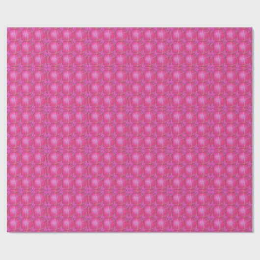 pink retro circles cadeaupapier (Vlak)
