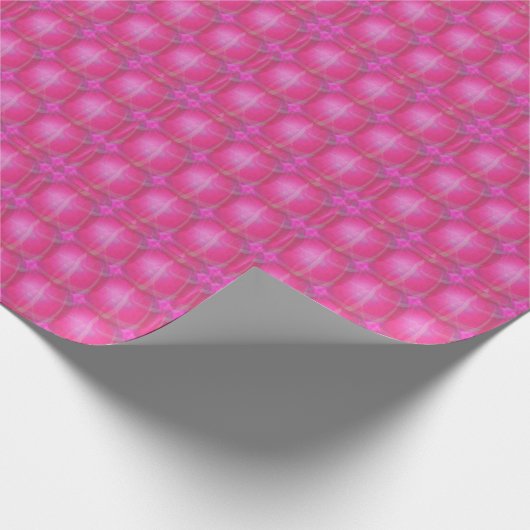 pink retro circles cadeaupapier (Hoek)