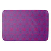 Pink retro geometric pattern  badmat (Voorkant)
