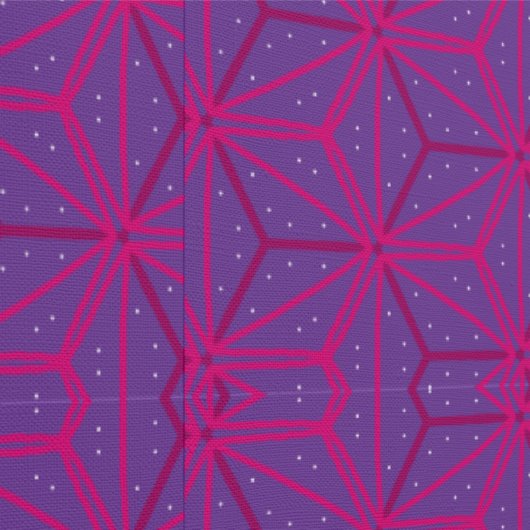 Pink retro geometric pattern  behang (Zoom)