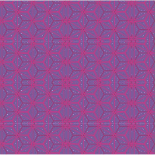 Pink retro geometric pattern  sticker (Voorkant)