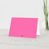 Pink Retro Groovy Merry Christmas Folie Feestdagenkaart (Achterkant)