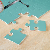 PINK RETRO HAPPY CAMPER JIGSAW PUZZLE LEGPUZZEL (Zijkant)