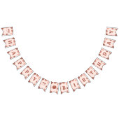 Pink Retro Pumpkin Birthday Bunting Banner (Alle)