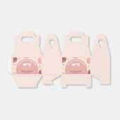 Pink Retro Pumpkin First Birthday Favor Boxes Bedankdoosjes (Uitgevouwen)
