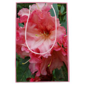 Pink Rhododendron Bloom Floral Medium Cadeauzakje (Voorkant)