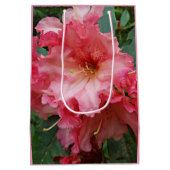 Pink Rhododendron Bloom Floral Medium Cadeauzakje (Achterkant)
