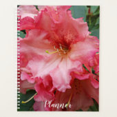 Pink Rhododendron Bloom Floral Planner (Voorkant)