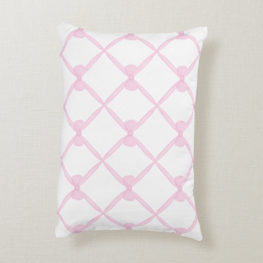 Pink Ribbon Accent Kussen (Achterkant (Verticaal))