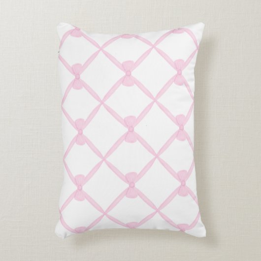 Pink Ribbon Accent Kussen (Voorkant(Verticaal))