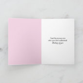 Pink Ribbon and Daisies Breast Cancer Awareness Kaart (Binnen)