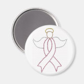 Pink Ribbon Angel Magneet (Voorkant / Achterkant)