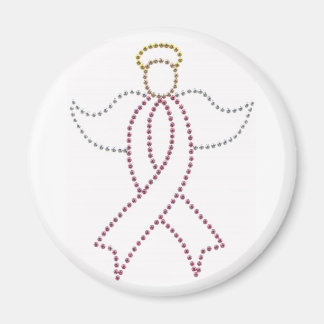 Pink Ribbon Angel Magneet